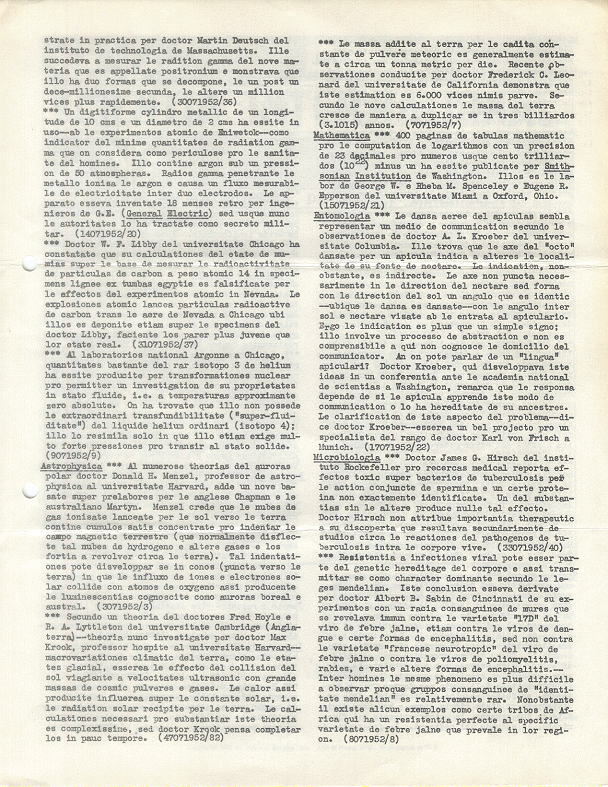 Scientia international, julio 1952