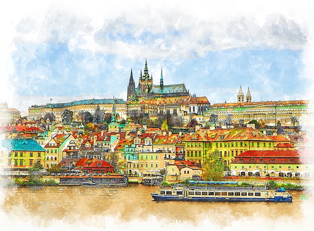 Praga. Illustration: Azazelok, Pixabay