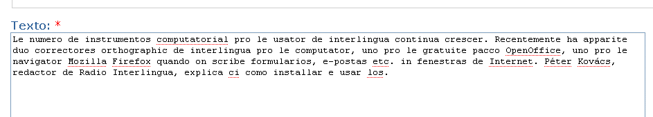 Corrector orthographic pro Firefox