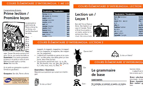 Cours élémentaire d'interlingua (francese)