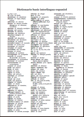 Dictionario basic interlingua-espaniol