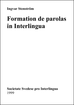 Formation de parolas in interlingua