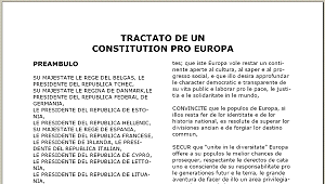 Tractato de un Constitution pro Europa