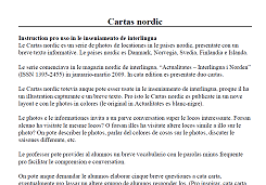Cartas nordic - instruction