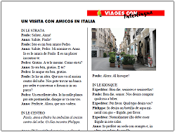 Un visita con amicos in Italia
