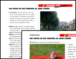 Un visita in un theatro al aere libere