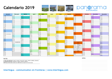 Calendario 2019