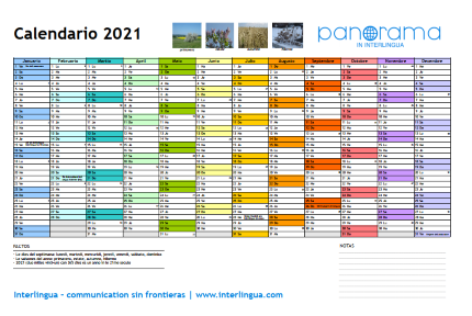 Calendario 2021