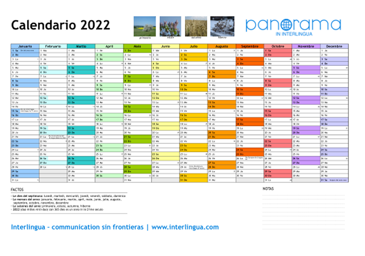 Calendario 2022