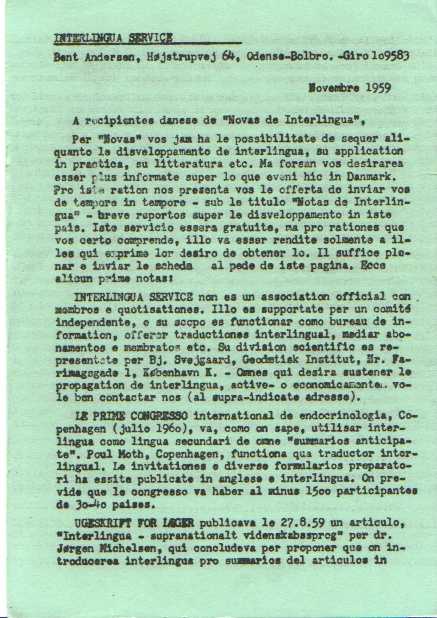 Notas de interlingua/novembre 1959